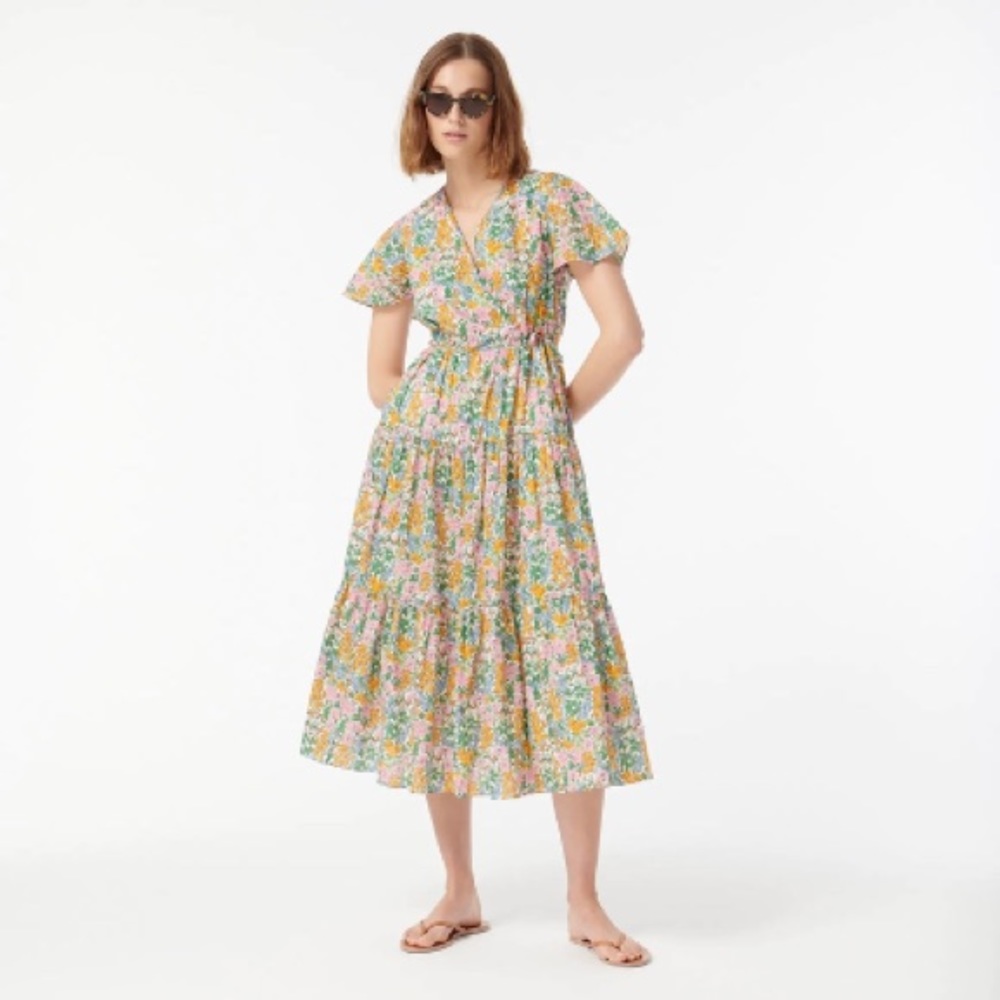 Faux-wrap dress in Liberty® Floral size 2